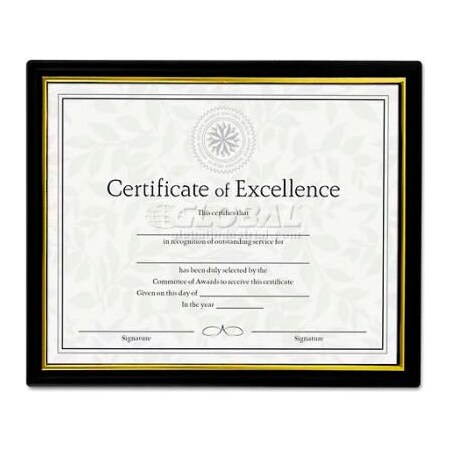 Universal Universal Plastic Easy Mount Frame for 8 1/2 x 11 Insert, 3/Pack, Black UNV76849***